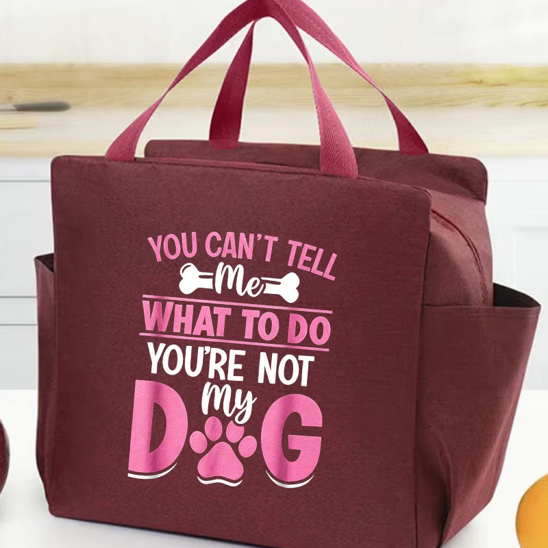 Dog Lover Slogan Tote Bag | Large Capacity Multi-Pocket
