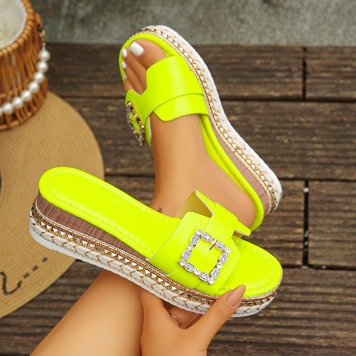 Wedge Slip-On Sandals | Effortless Everyday Elegance