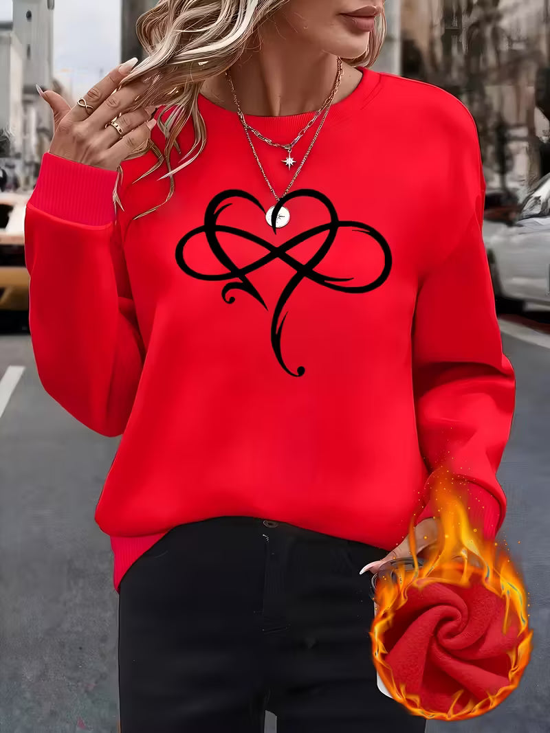 Women'S Cozy Fleece-Lined Long Sleeve sweaters