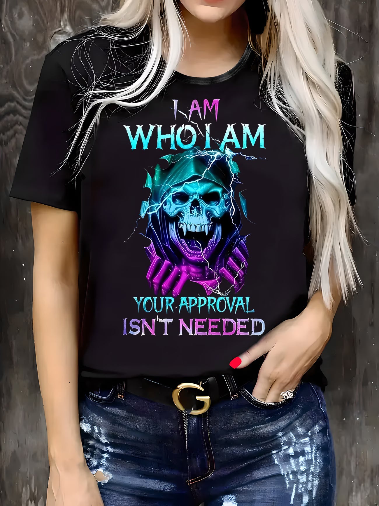 Women's Print Crew Neck T-Shirt – Casual Short Sleeve | Spring & Summer