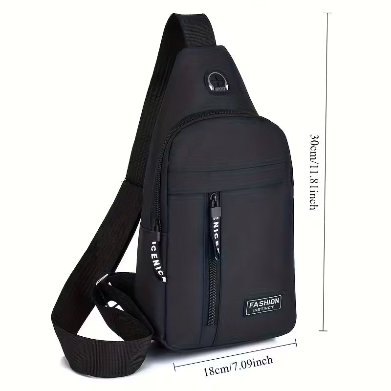 Men'S Casual Oxford Chest Bag