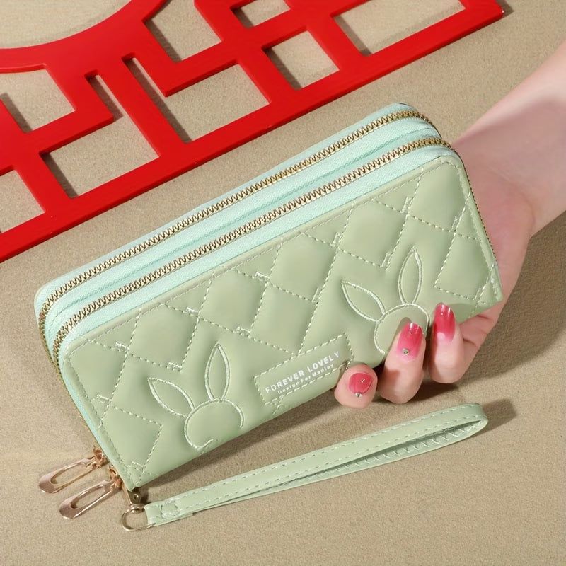 Fashion Large Capacity Long Wallet – Zip-Around Clutch Purse & Card Holder