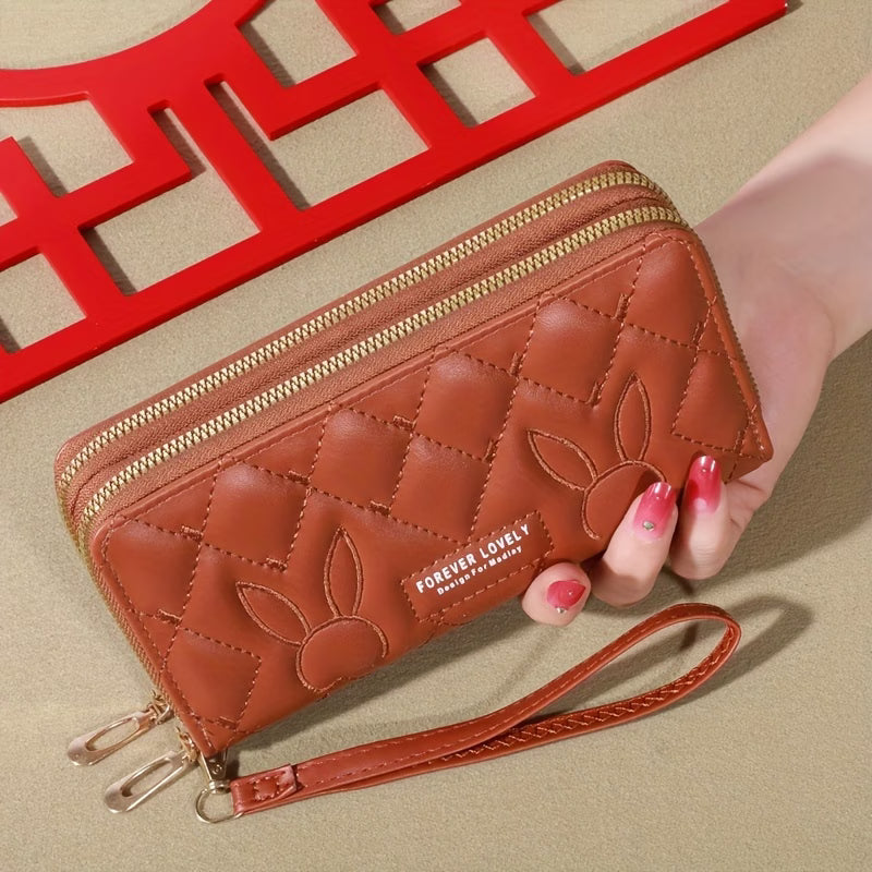 Fashion Large Capacity Long Wallet – Zip-Around Clutch Purse & Card Holder