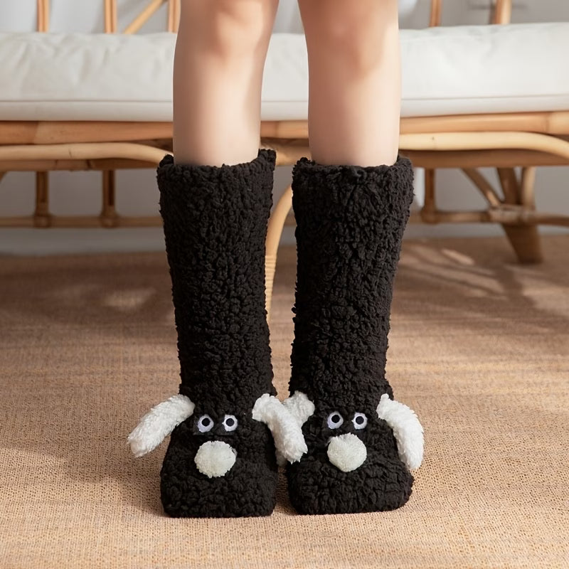 Super Thick Thermal Floor Socks for Women – Cosy Lined Home Socks