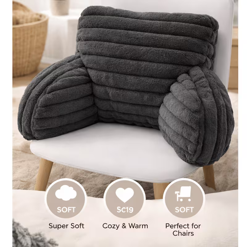 Teddy Fleece Reading Pillow with Arms – 65 x 40 cm