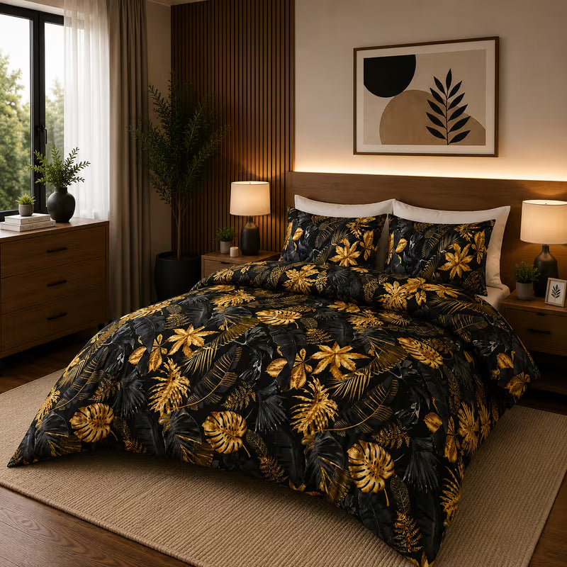 3-Piece Printed Duvet Cover Set
