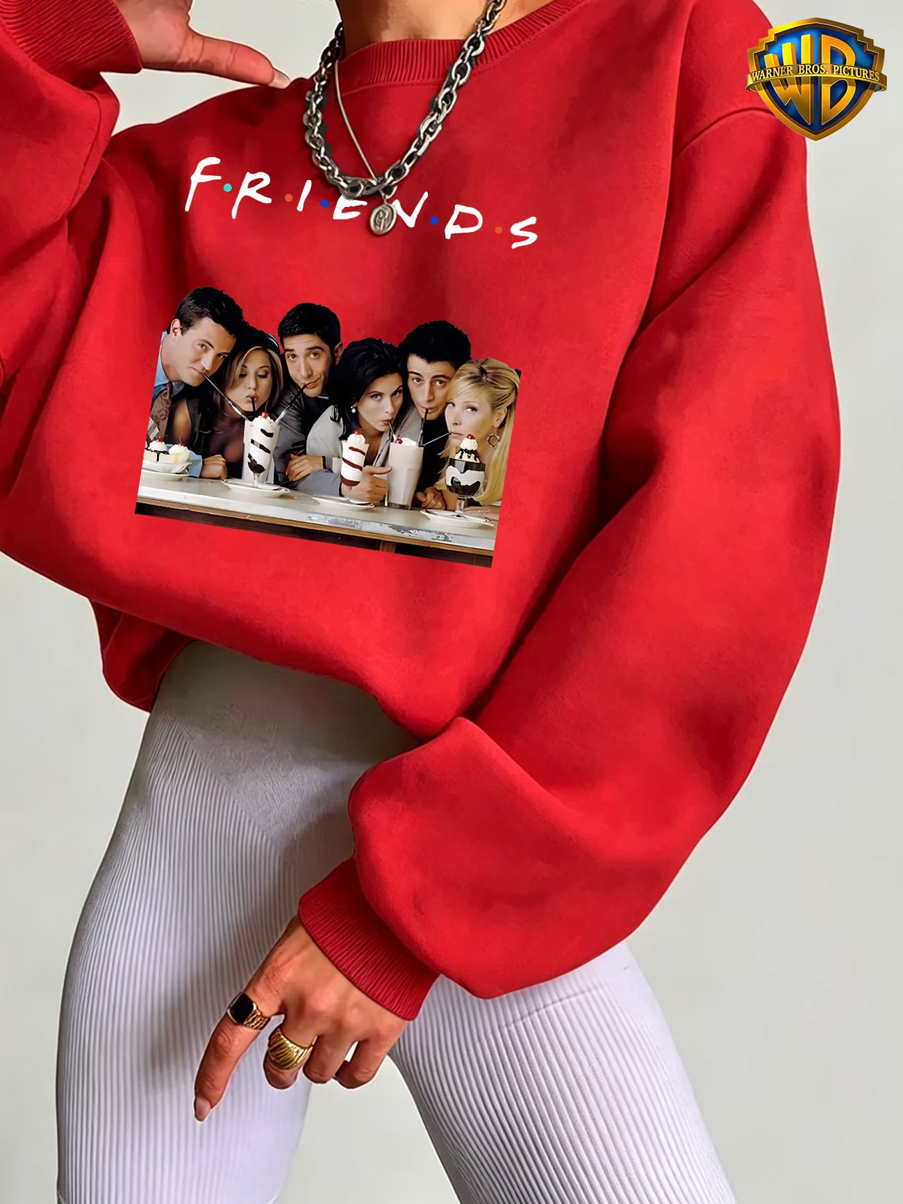 FRIENDS Milkshake Polka Dot Long Sleeve Top