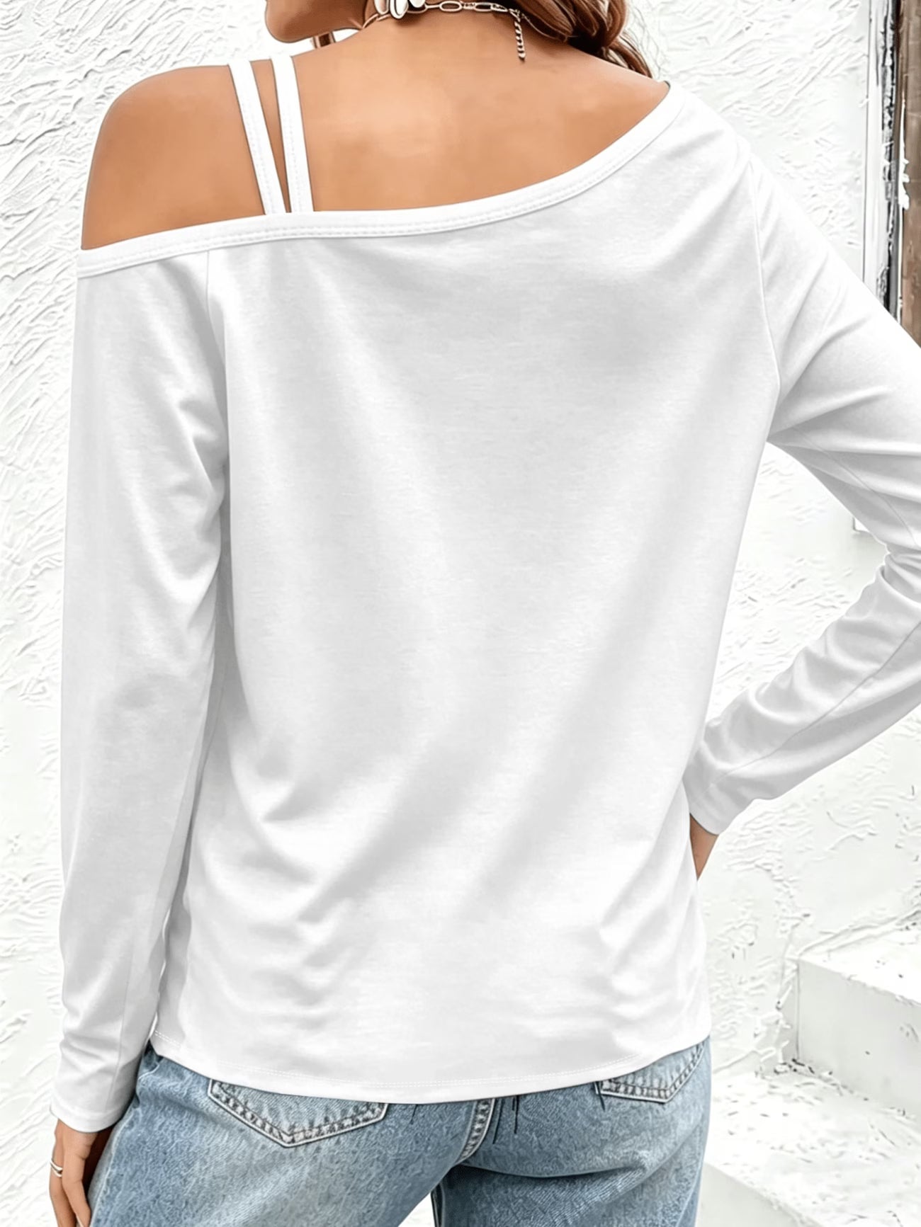 Shimmering Butterfly Off-Shoulder Top