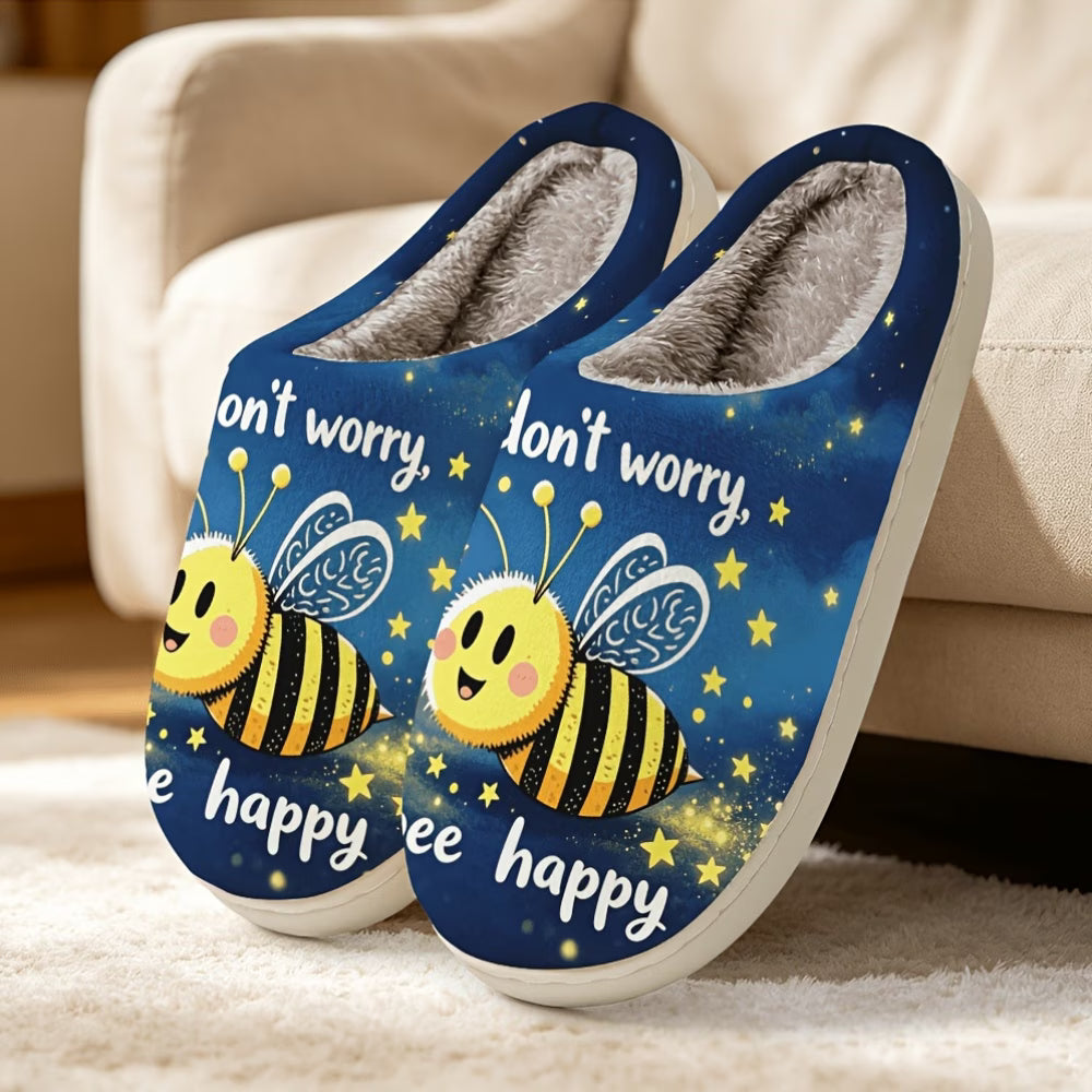 Couple Matching Indoor Slippers – Soft Flat Home Shoes for Men & Women