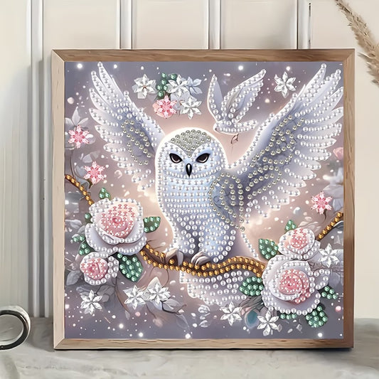 DIY 5D Owl with Spread Wings Diamond Painting Kit 7.87*7.87in