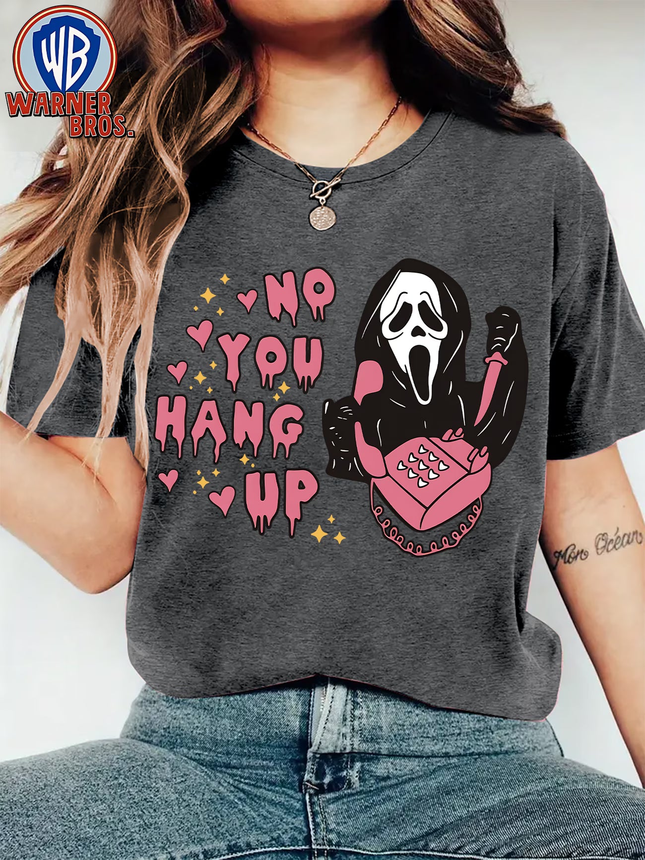 Women's Vintage Warner Bros. Killer T-Shirt — 90s Retro Phone Icon Print Tee