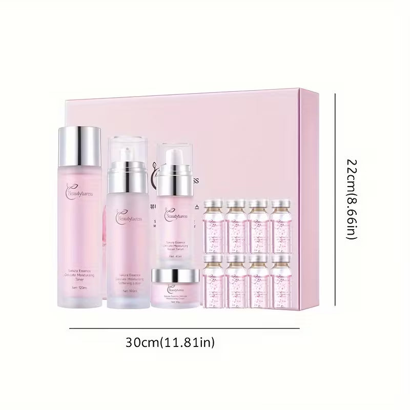12pcs Cherry Blossom Essence Face Care Set