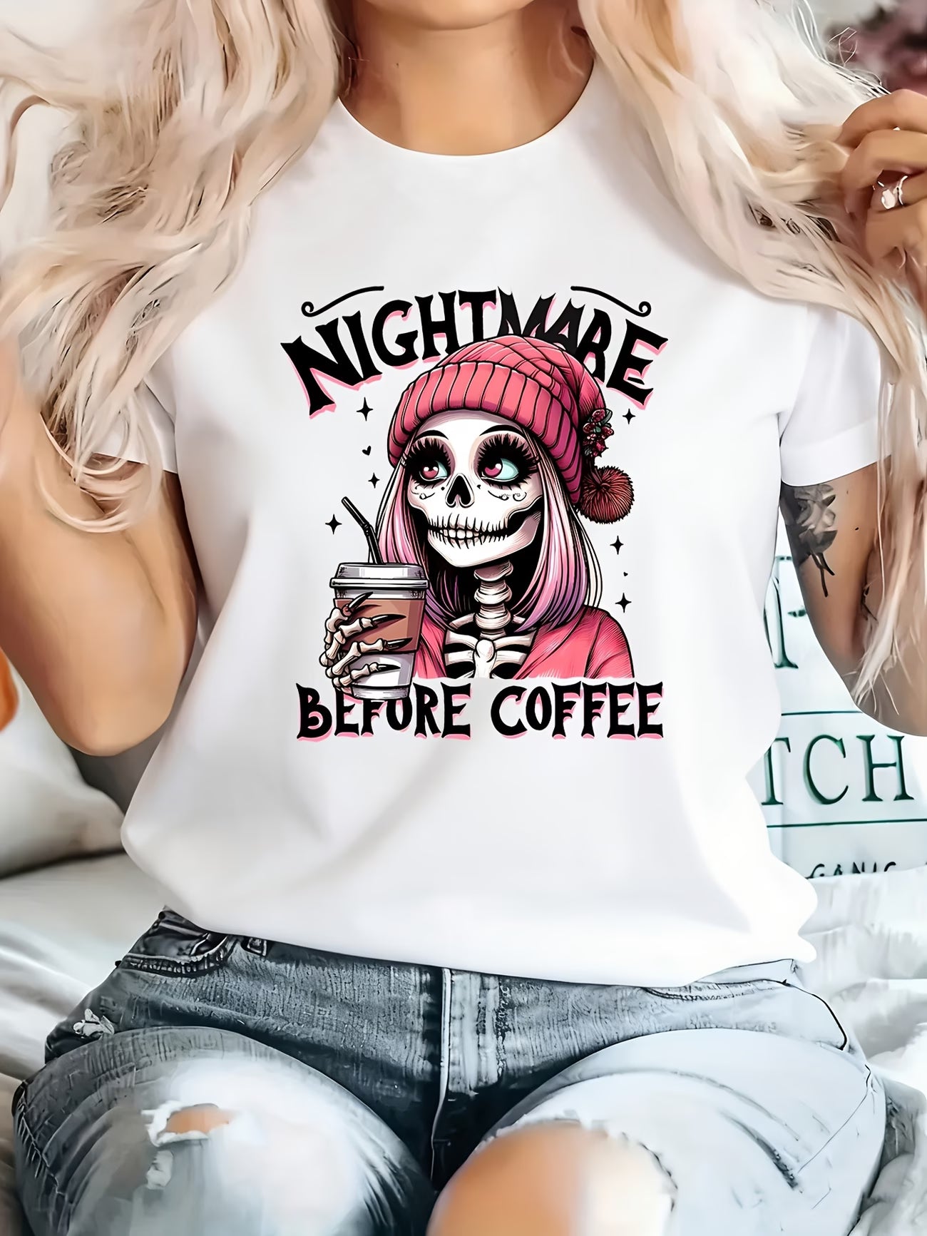Women's Print Casual T-Shirt – Round Neck Short Sleeve | All Seasons