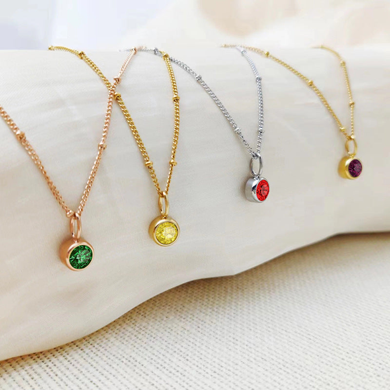 Diamond Birthstone Necklace