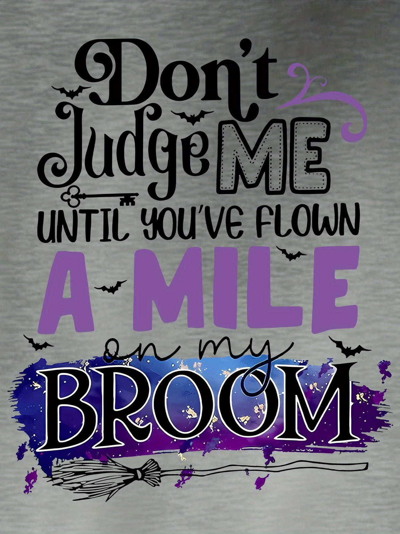 Women's Witchy Hooded Sweatshirt – Pastel Pink Witch Quotes & Broomstick Design