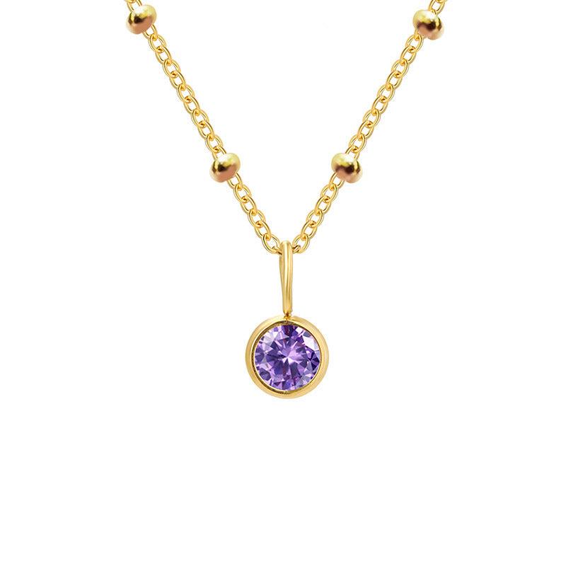 Diamond Birthstone Necklace
