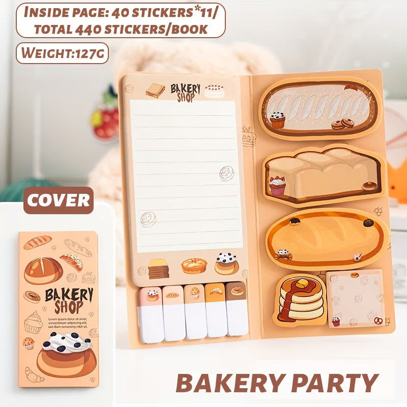 Collection of 440 Multi-Sized Sticky Notes