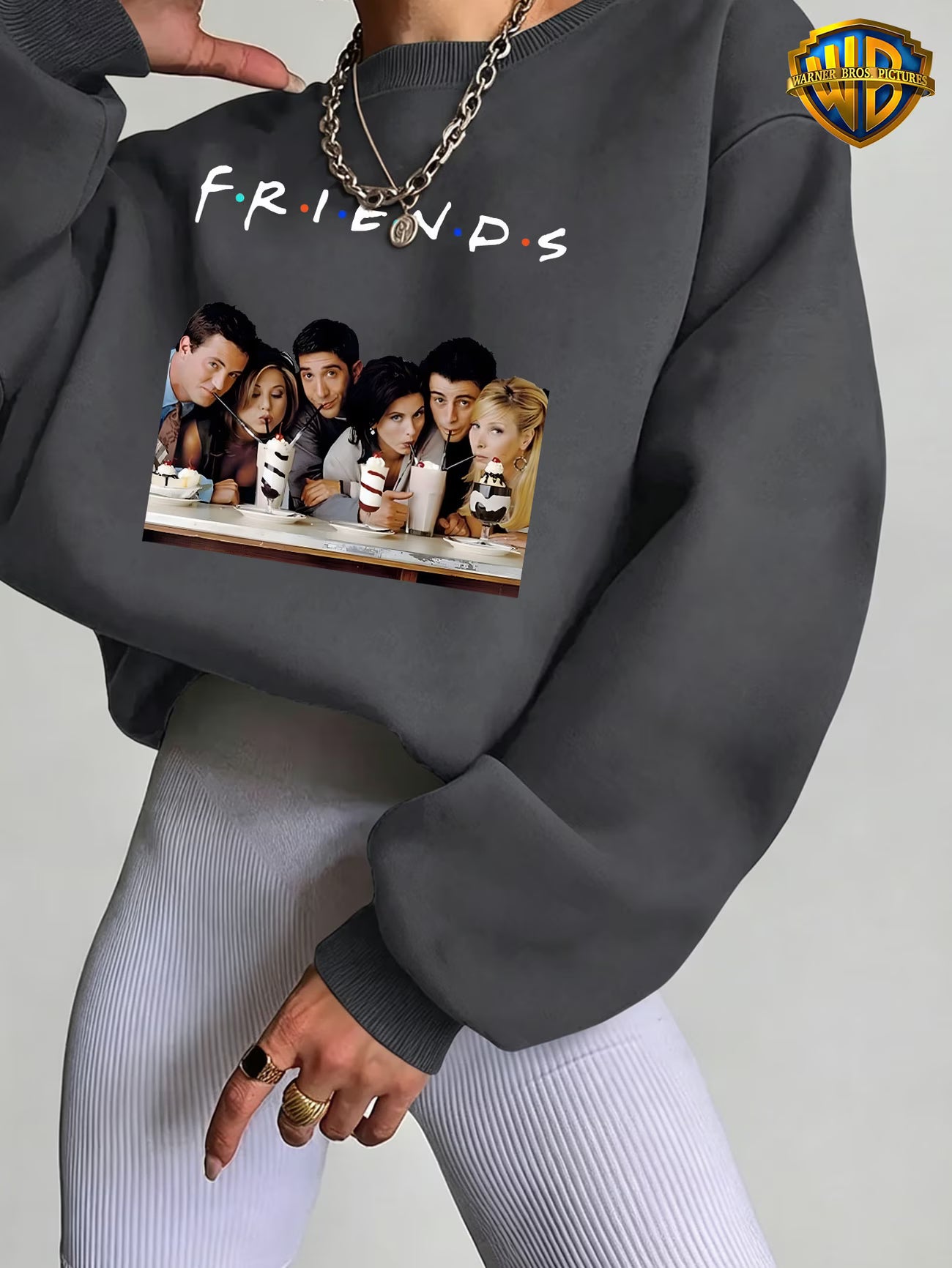 FRIENDS Milkshake Polka Dot Long Sleeve Top