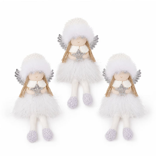 3pcs Christmas Angel Decoration Set