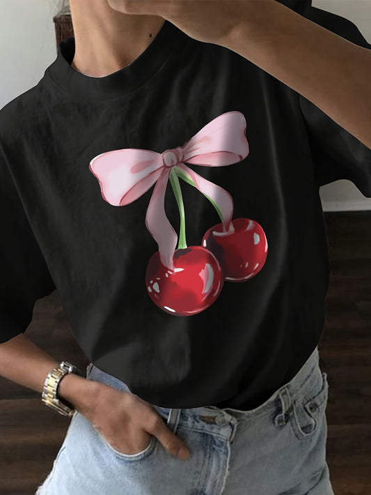 Women' 100% Cotton Short Sleeve T-Shirt