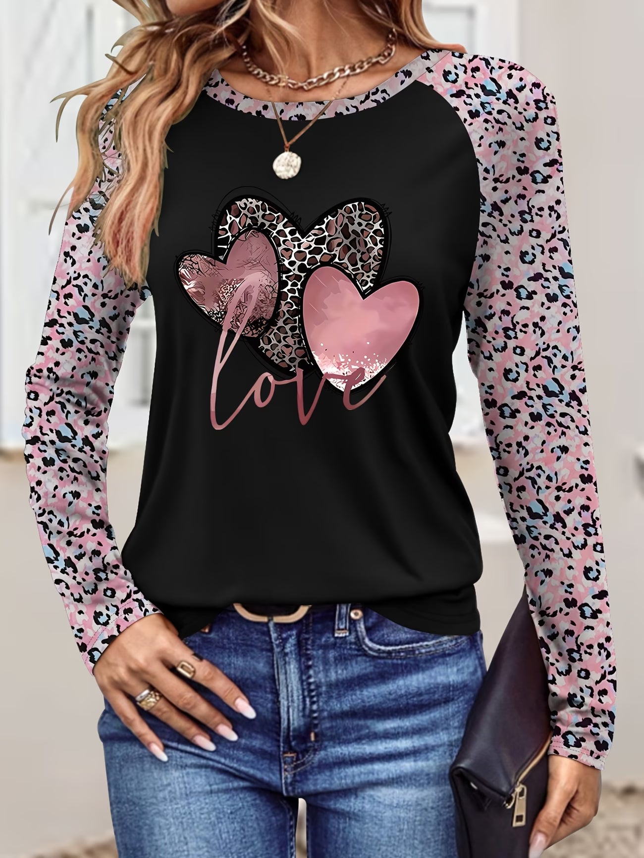 Women graphic print Long Sleeve T-Shirt