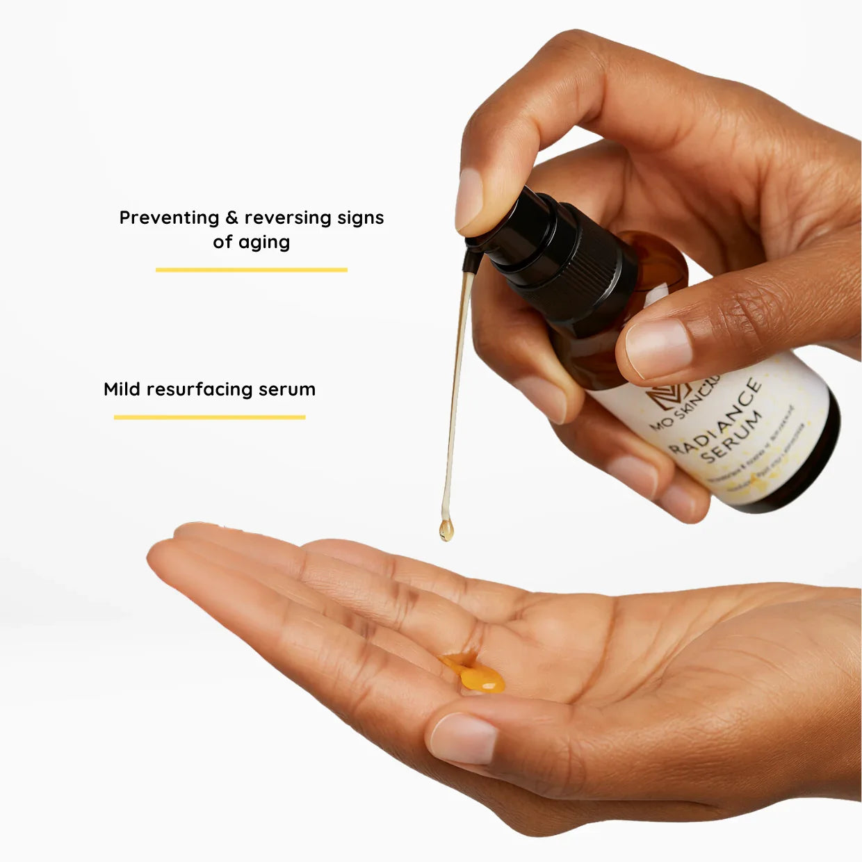 RADIANCE SERUM WITH PLANT BASED VITAMIN C & A + HYALURONIC ACID.
