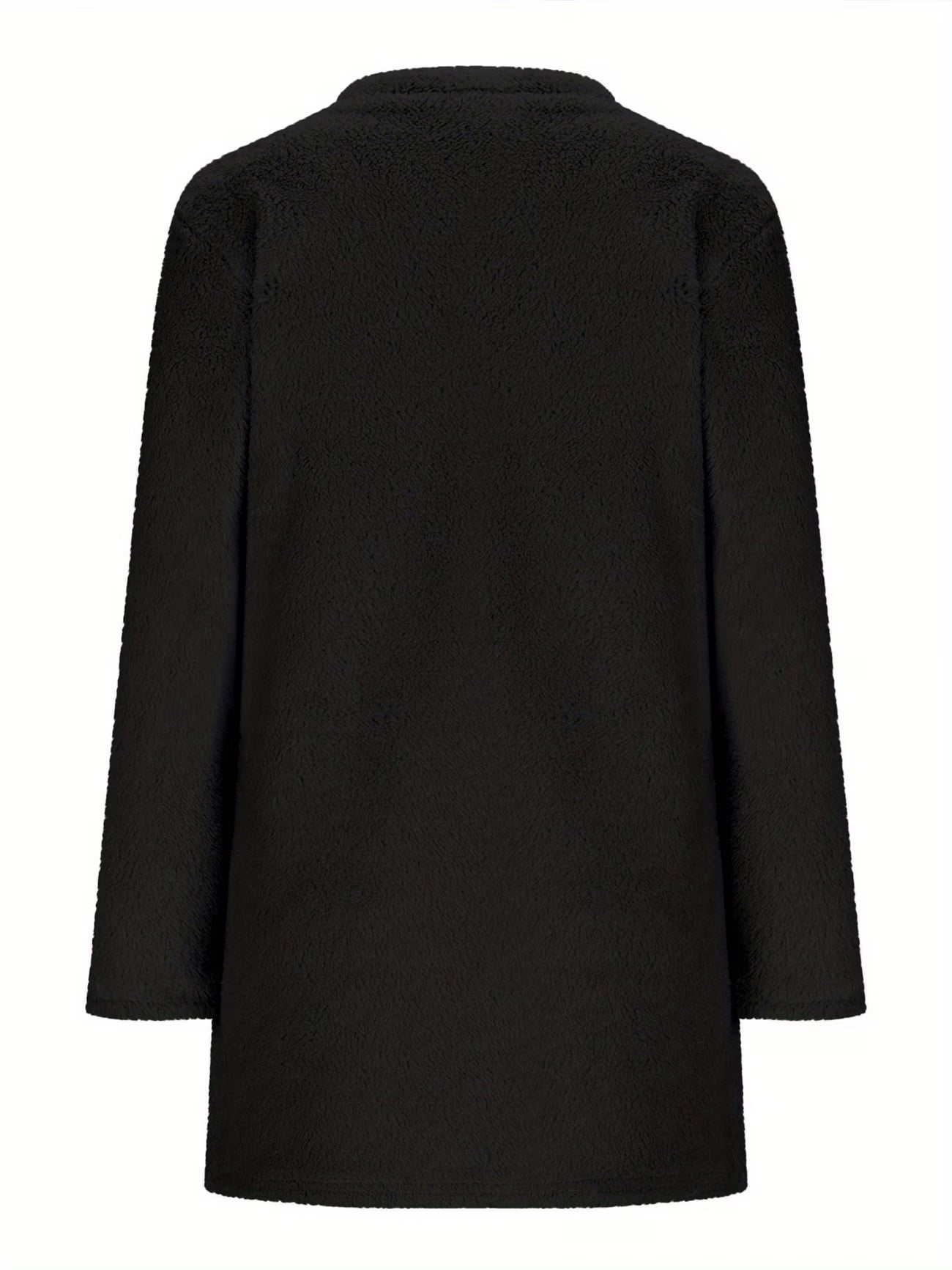Casual Long-Sleeve Double-Faced Plush Extended Hoodie