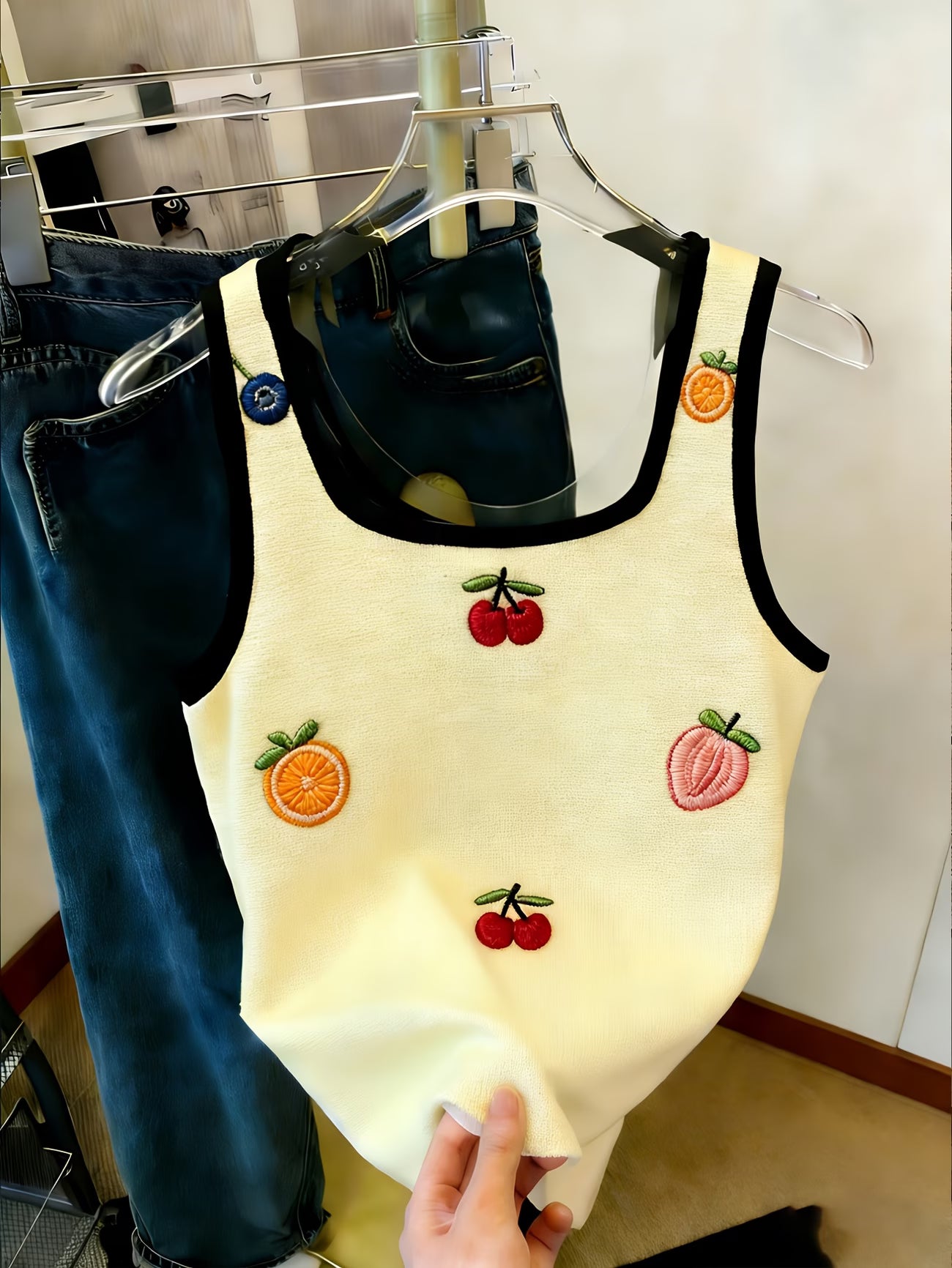 Women's Y2K Fruit Print Camisole Top — Set of Two