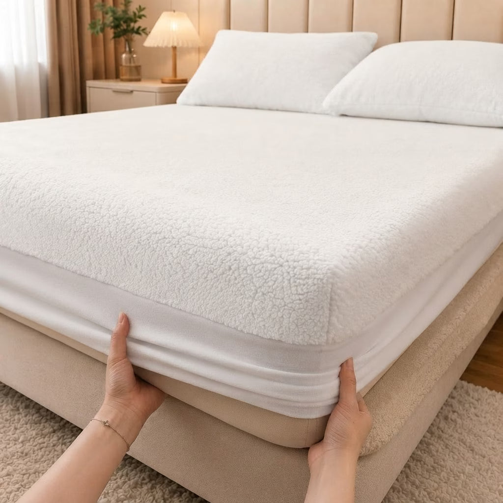 Soft Flannel Fitted Sheet with Deep Pockets