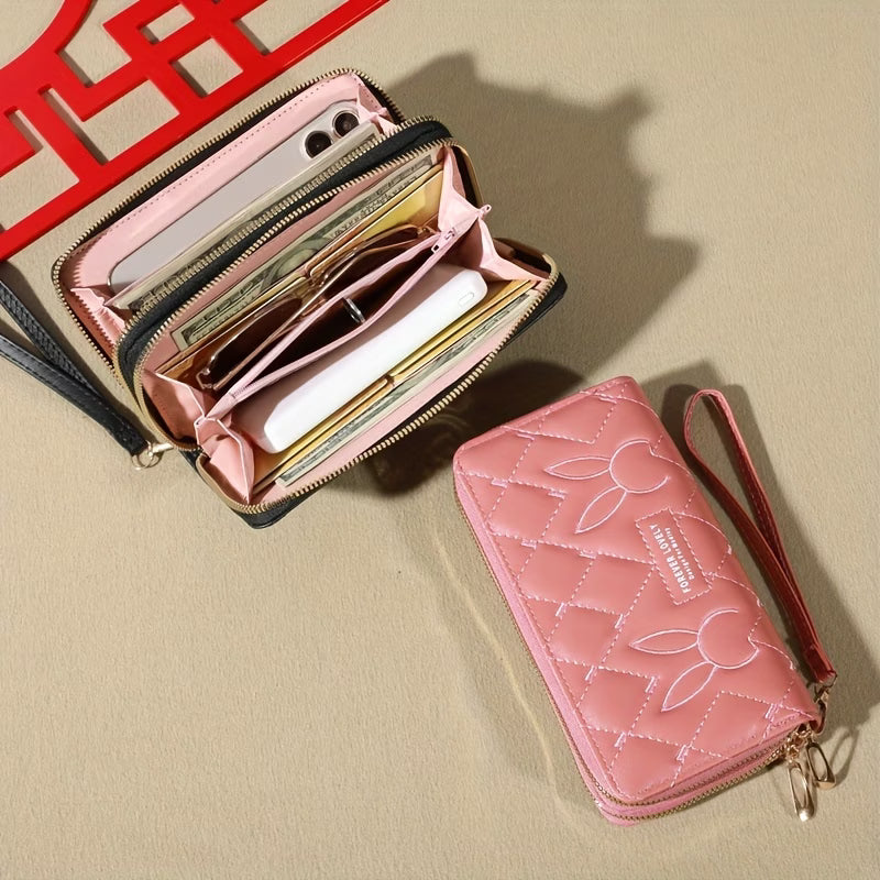 Fashion Large Capacity Long Wallet – Zip-Around Clutch Purse & Card Holder