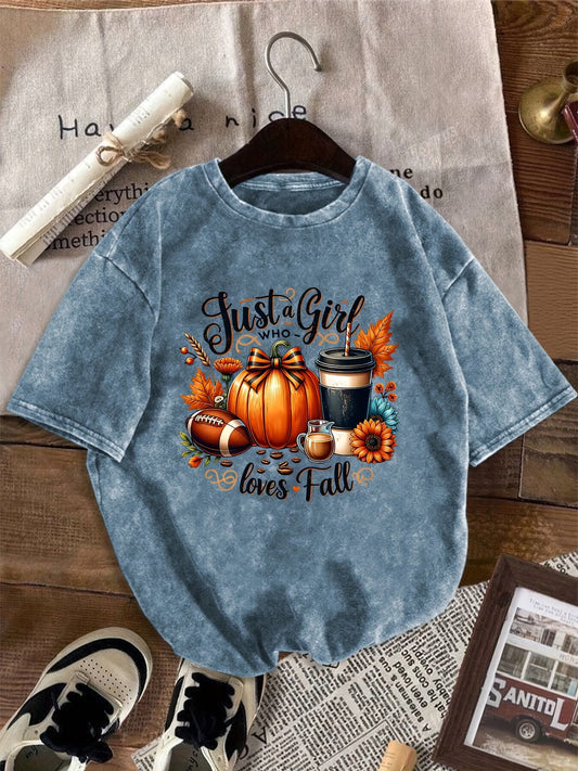 Fall Pumpkin Spice Graphic Print Top