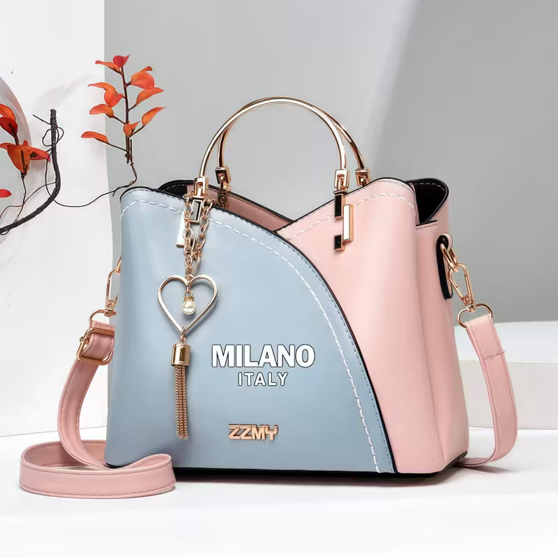 Handbag with Heart Pendant & Milano Italy-Like Charm