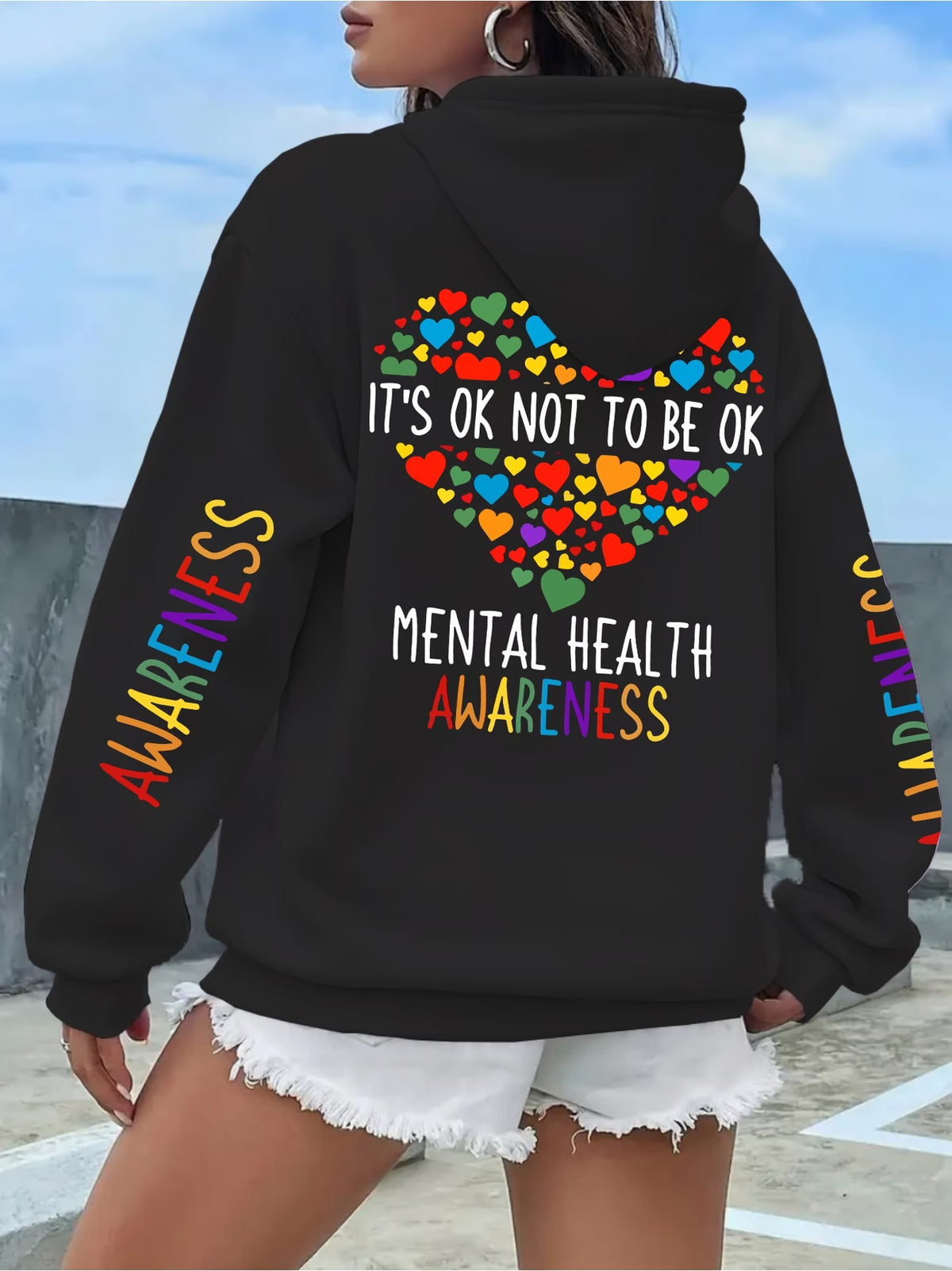 Women's Mental Health Awareness Print Sweater