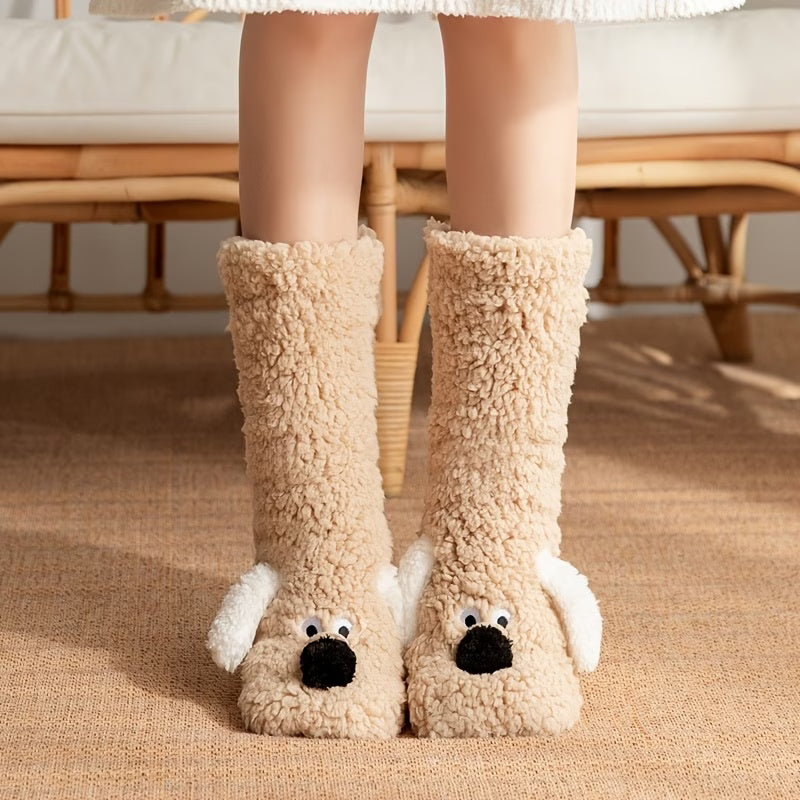 Super Thick Thermal Floor Socks for Women – Cosy Lined Home Socks