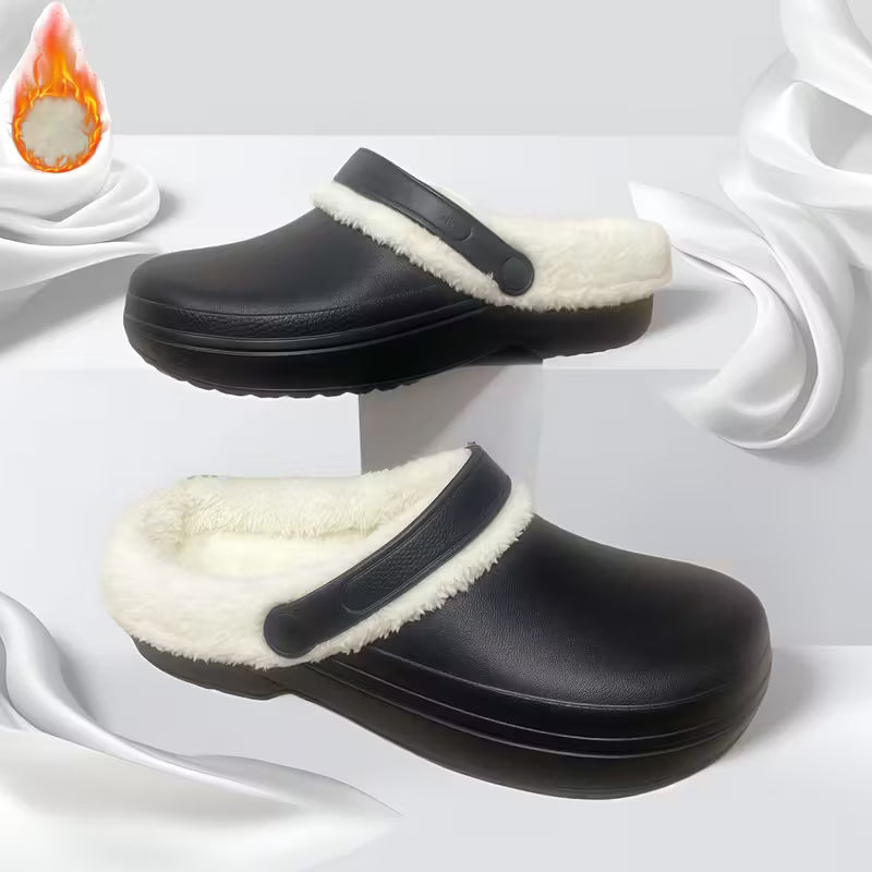 Men'S Winter Warm Velvet Hole Shoes