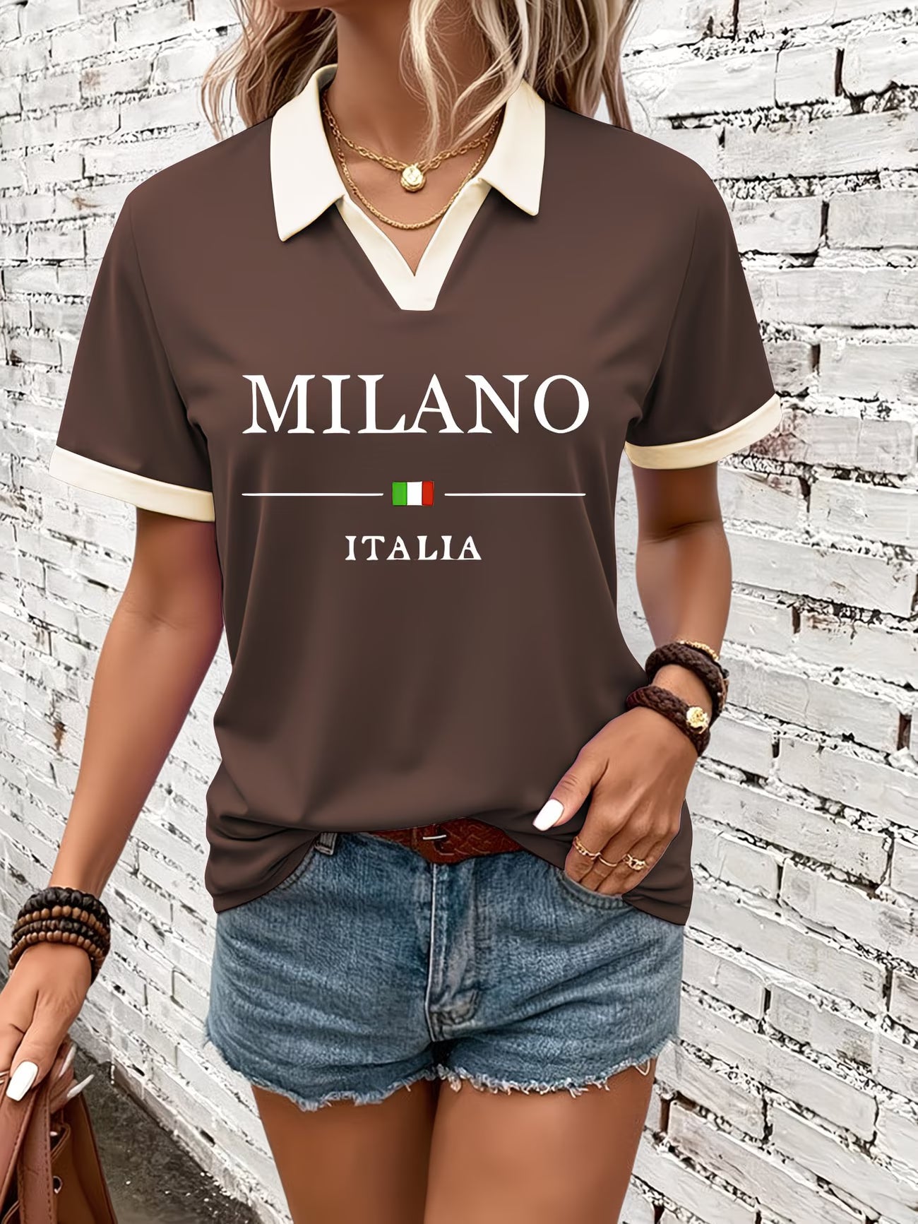 Women, Trendy Short-Sleeve Polo Shirts