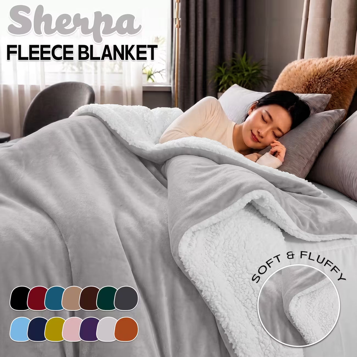 Double-Sided Sherpa Blanket