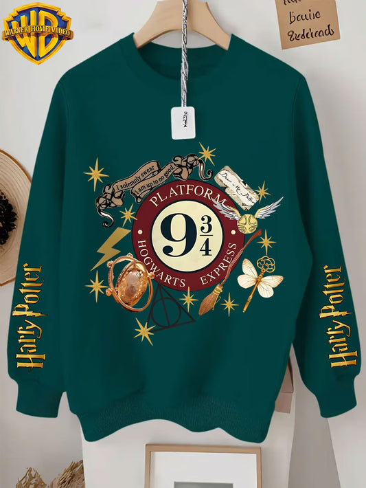 Ladies' Elegant Sweater – Hogwarts Express Harry Potter Magical Print