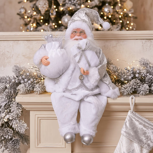 Collectible Sitting Santa Claus Decoration – 13 Inch / 33cm