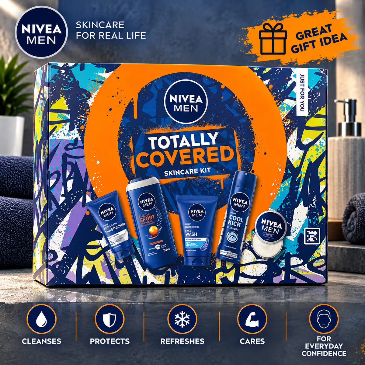 NIVEA Men 5-Piece Grooming Gift Set