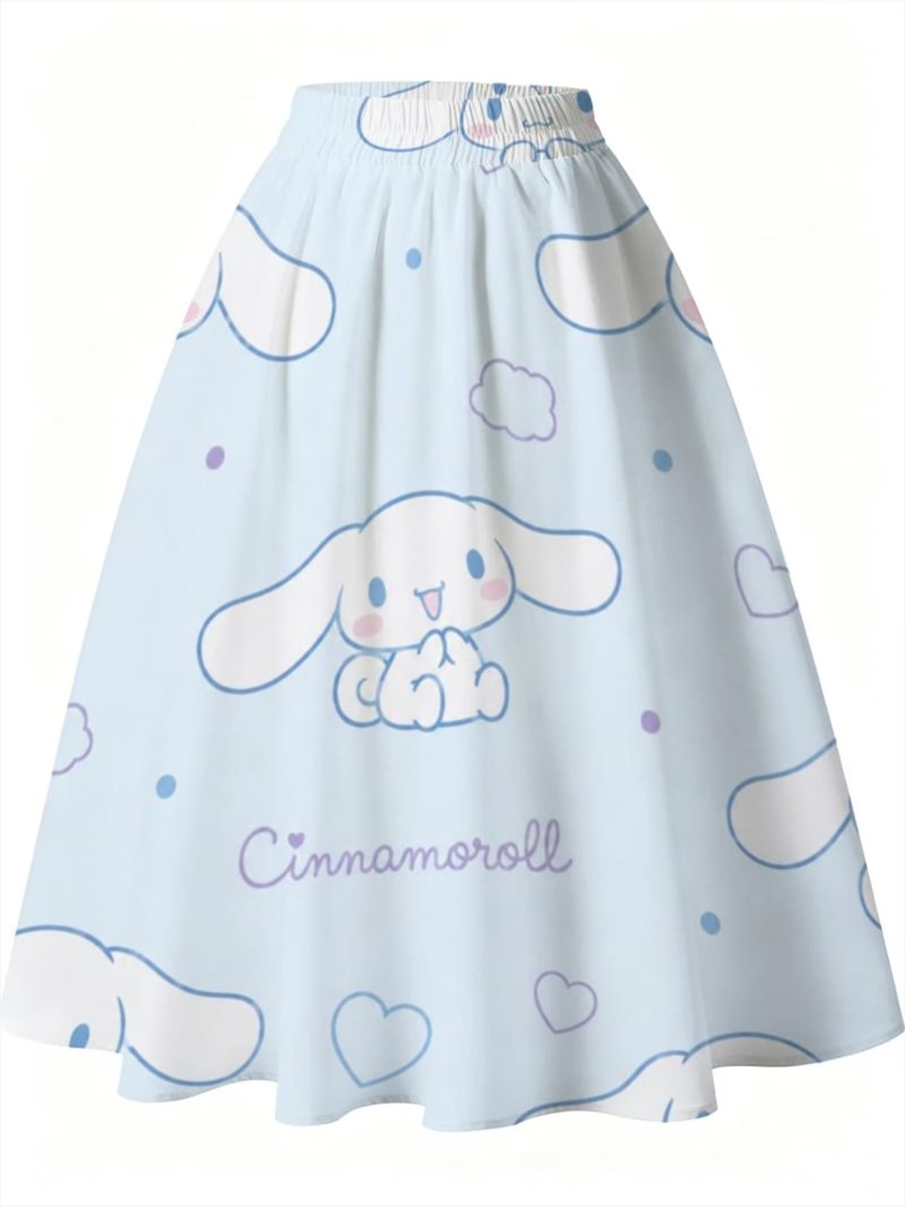 Women's Flared Midi Skirt – Cinnamoroll Print