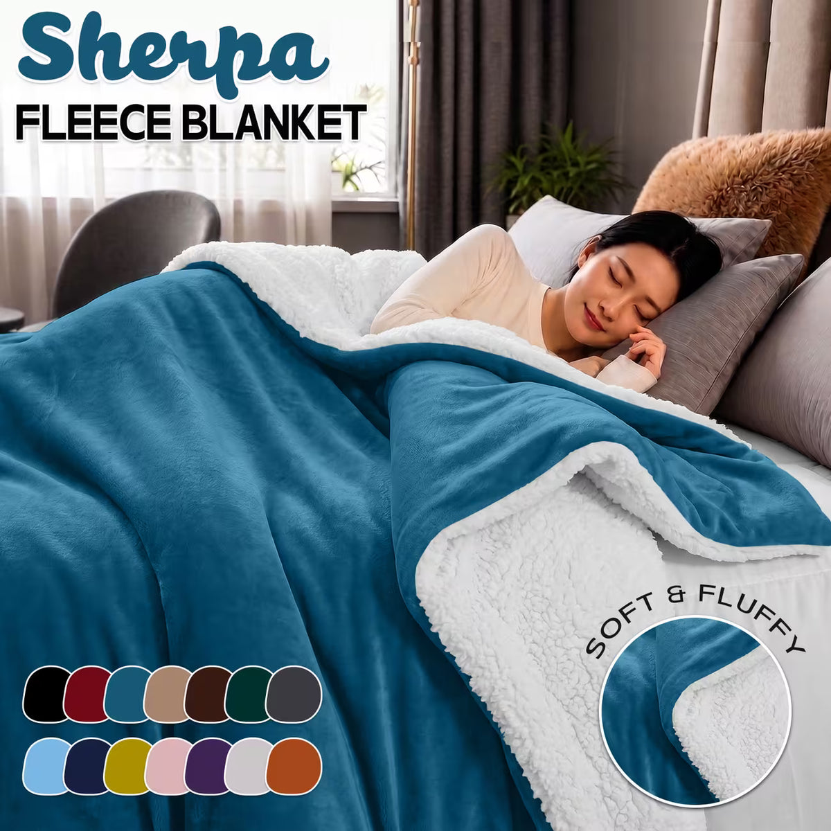 Double-Sided Sherpa Blanket