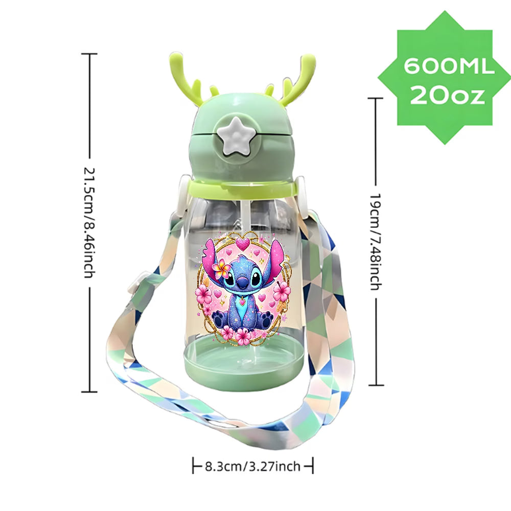 One Disney Stitch Water Bottle, 600ML