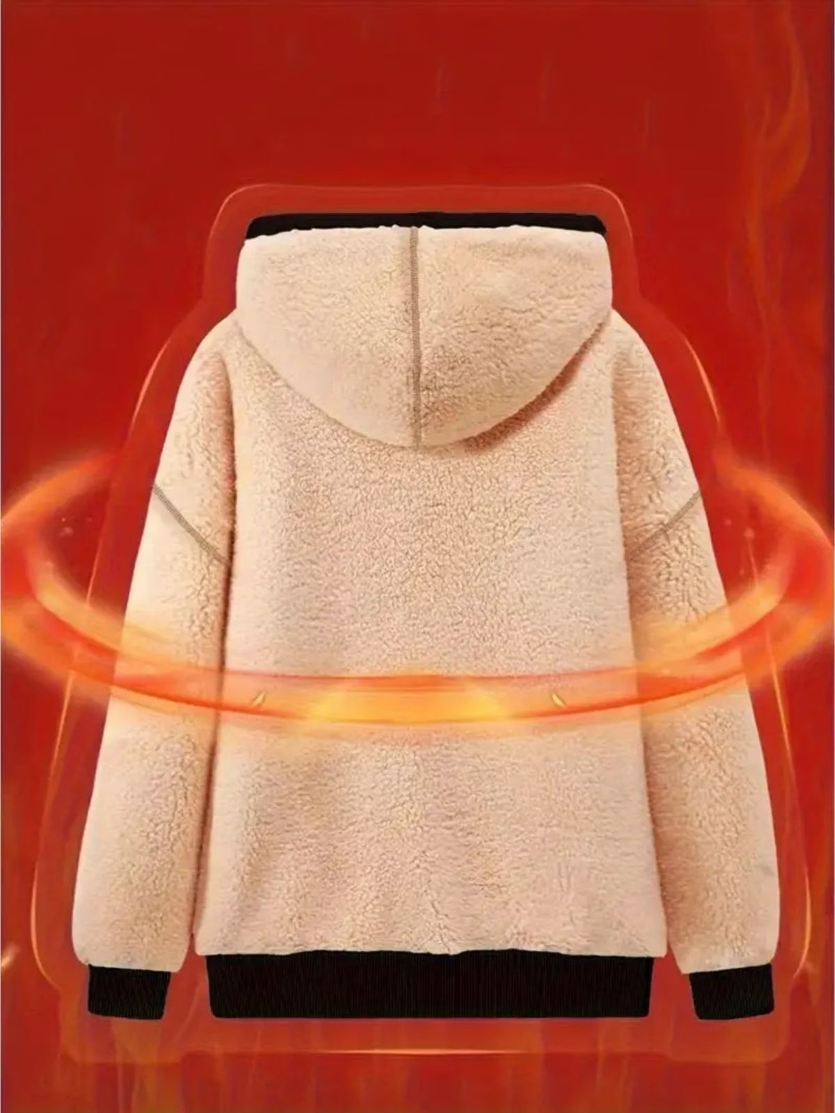 Ladies Attitude Slogan Velvet-Look Hoodie