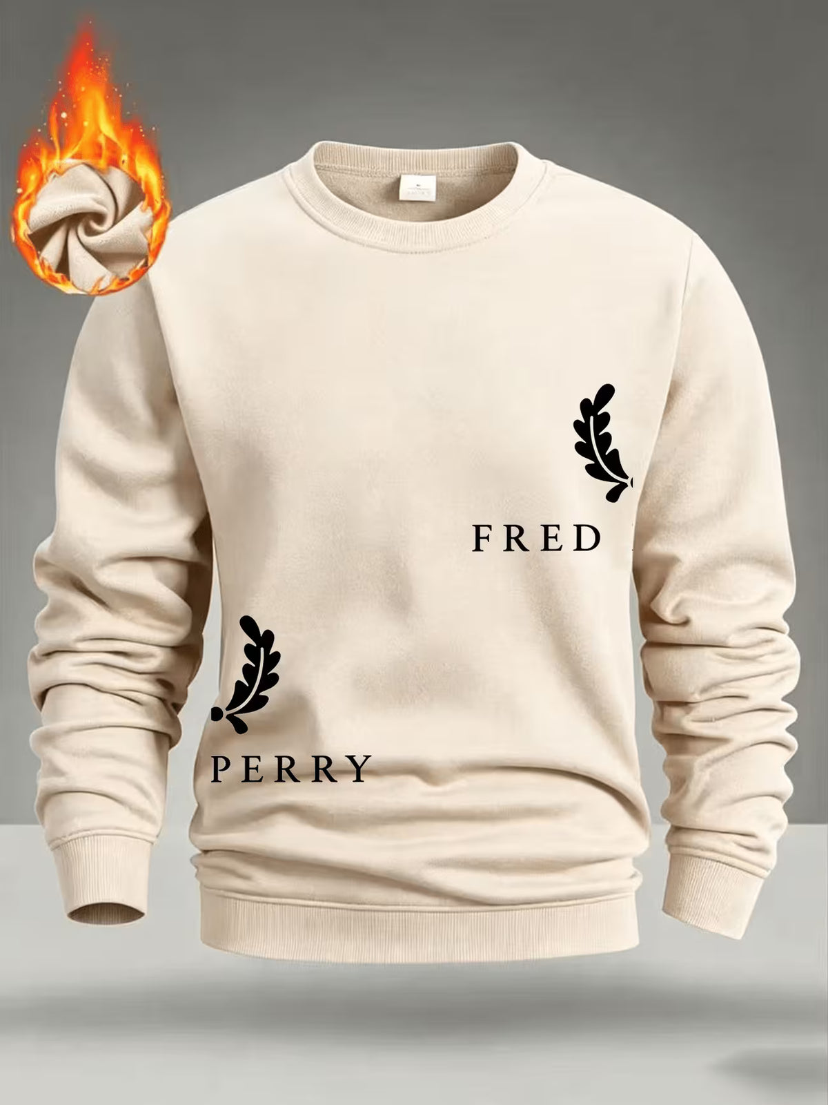 Men’s Lined Fleece Crewneck Sweatshirt