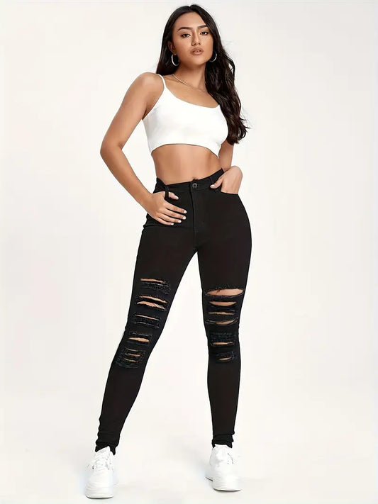 High-Waisted Skinny Jeans