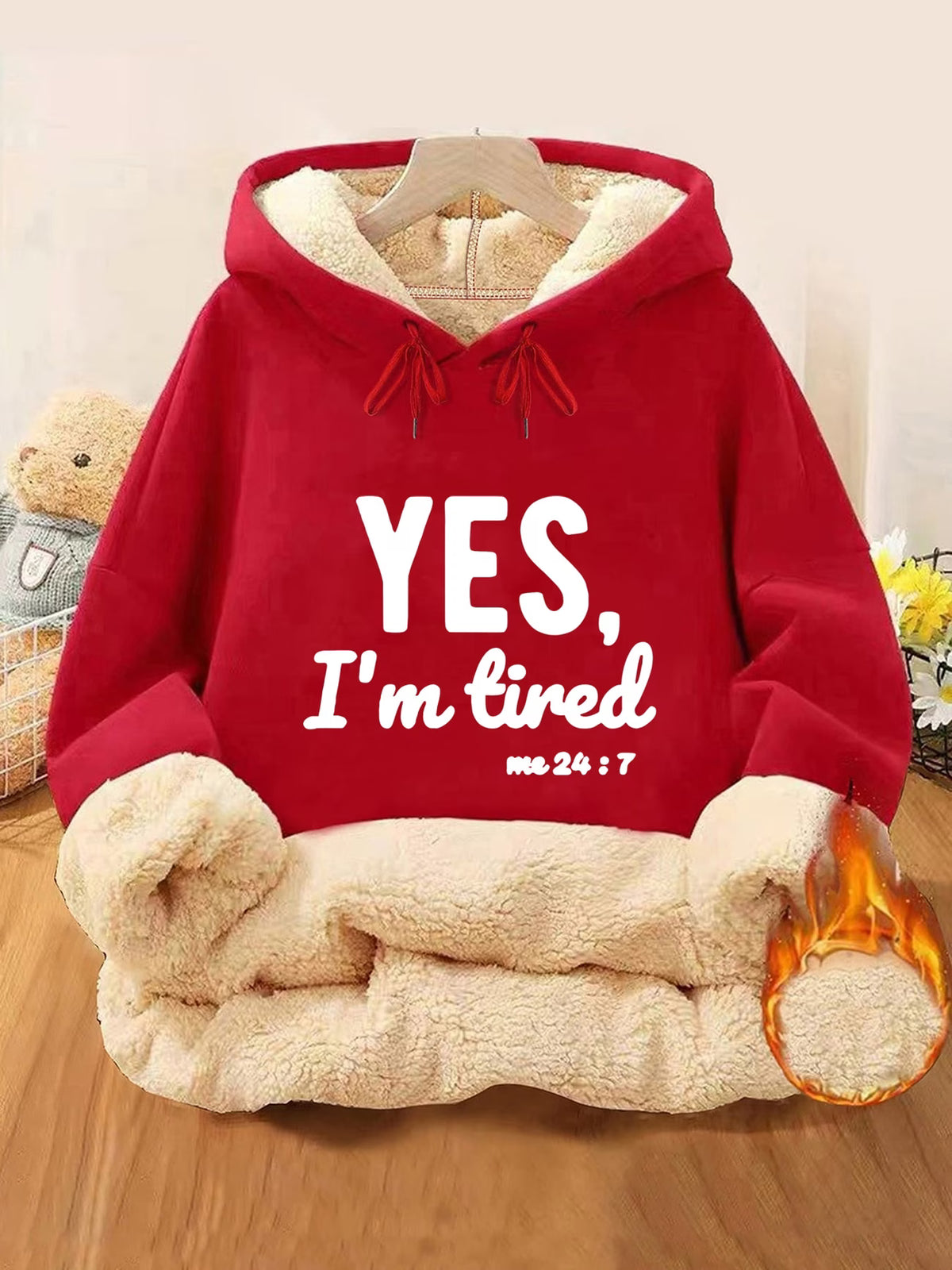 Women's Thick Fleece-Lined Pocket Hoodie