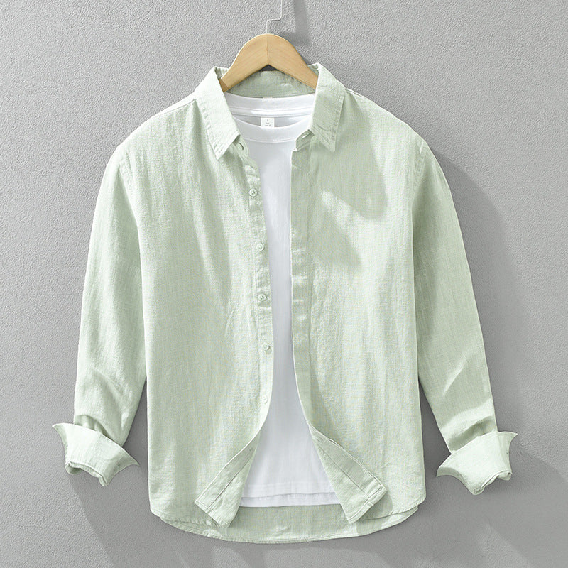 Men’s Linen Collar Shirt