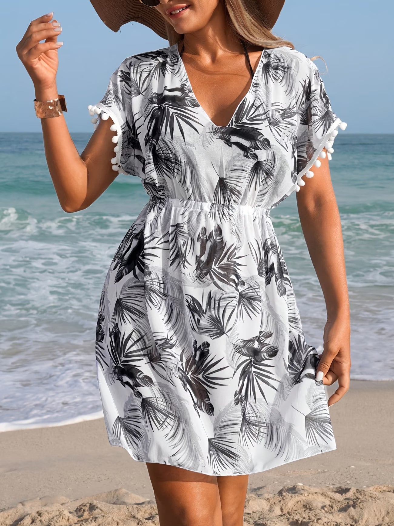 Tropical Print Midi Dress — Women's Vacation Edit