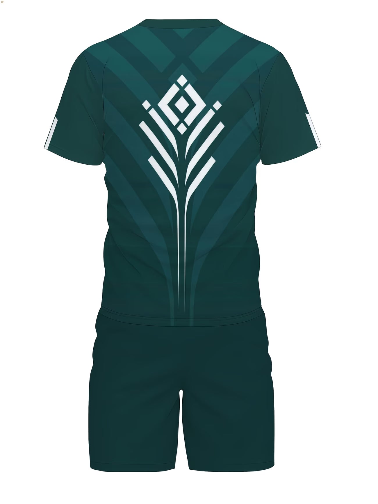 Men's Summer Lightweight Co-Ord Set — Breathable Short-Sleeve Tee & Casual Trousers